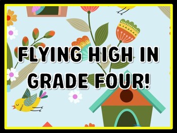 FLYING HIGH IN GRADE FOUR! Birds Door Décor, Birds Bulletin Board Décor