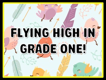 FLYING HIGH IN GRADE ONE! Birds Door Décor, Birds Bulletin Board Décor