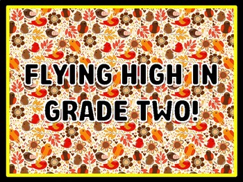 FLYING HIGH IN GRADE TWO! Birds Door Décor, Birds Bulletin Board Décor