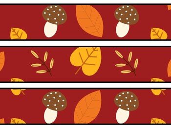 Fall Bulletin Board Decor Kit, Fall Letters