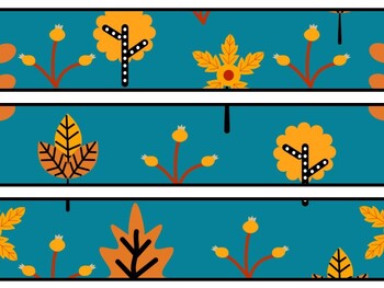 Fall Bulletin Board Decor Kit, Fall Letters