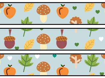 Fall Bulletin Board Decor Kit, Fall Letters