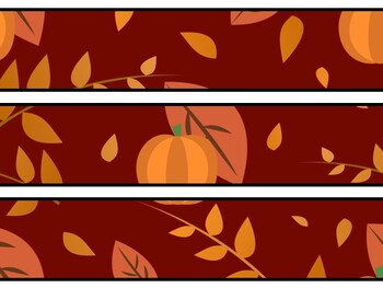 Fall Bulletin Board Decor Kit, Fall Letters