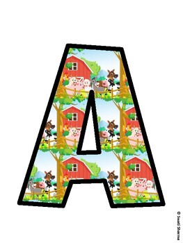 Farm Bulletin Board Décor Kit, Farm Bulletin Board Letters
