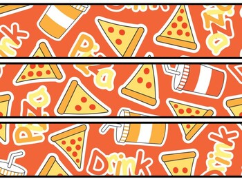Fast Food Bulletin Board Decor Kit, Fast Food Letters