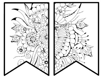 Floral Bulletin Board Decor Kit, Floral Letters, Floral Borders, Floral Banner