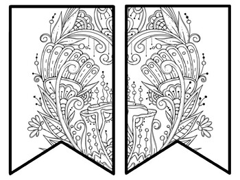 Floral Bulletin Board Decor Kit, Floral Letters, Floral Borders, Floral Banner