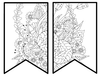 Floral Bulletin Board Decor Kit, Floral Letters, Floral Borders, Floral Banner