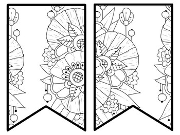 Floral Bulletin Board Decor Kit, Floral Letters, Floral Borders, Floral Banner