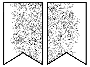 Floral Bulletin Board Decor Kit, Floral Letters, Floral Borders, Floral Banner