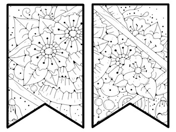 Floral Bulletin Board Decor Kit, Floral Letters, Floral Borders, Floral Banner