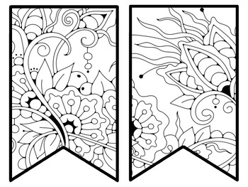 Floral Bulletin Board Decor Kit, Floral Letters, Floral Borders, Floral Banner