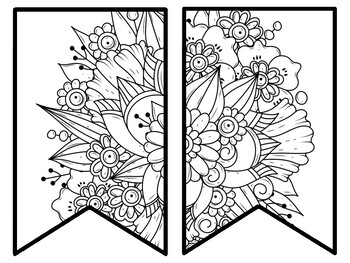 Floral Bulletin Board Decor Kit, Floral Letters, Floral Borders, Floral Banner