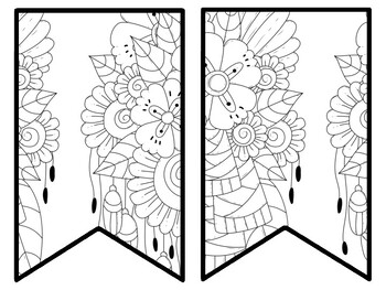 Floral Bulletin Board Decor Kit, Floral Letters, Floral Borders, Floral Banner