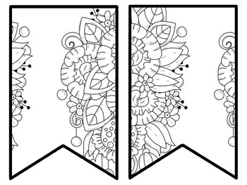 Floral Bulletin Board Decor Kit, Floral Letters, Floral Borders, Floral Banner