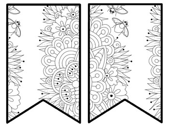 Floral Bulletin Board Decor Kit, Floral Letters, Floral Borders, Floral Banner