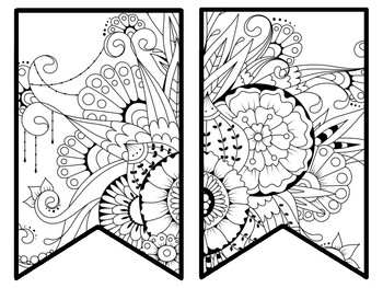 Floral Bulletin Board Decor Kit, Floral Letters, Floral Borders, Floral Banner
