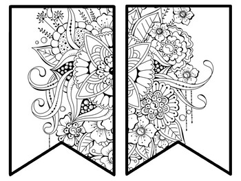 Floral Bulletin Board Decor Kit, Floral Letters, Floral Borders, Floral Banner