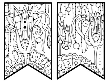 Floral Bulletin Board Decor Kit, Floral Letters, Floral Borders, Floral Banner
