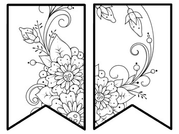 Floral Bulletin Board Decor Kit, Floral Letters, Floral Borders, Floral Banner