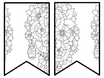 Floral Bulletin Board Decor Kit, Floral Letters, Floral Borders, Floral Banner