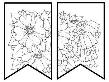 Floral Bulletin Board Decor Kit, Floral Letters, Floral Borders, Floral Banner