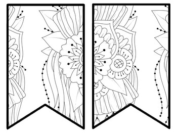 Floral Bulletin Board Decor Kit, Floral Letters, Floral Borders, Floral Banner