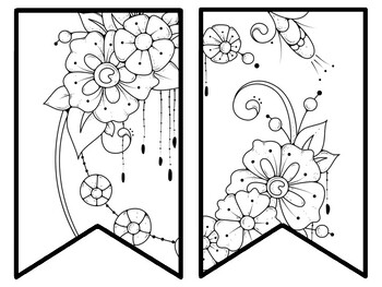 Floral Bulletin Board Decor Kit, Floral Letters, Floral Borders, Floral Banner
