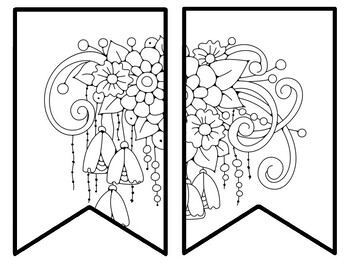Floral Bulletin Board Decor Kit, Floral Letters, Floral Borders, Floral Banner