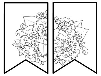 Floral Bulletin Board Decor Kit, Floral Letters, Floral Borders, Floral Banner