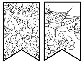 Floral Bulletin Board Decor Kit, Floral Letters, Floral Borders, Floral Banner
