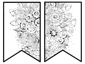 Floral Bulletin Board Decor Kit, Floral Letters, Floral Borders, Floral Banner