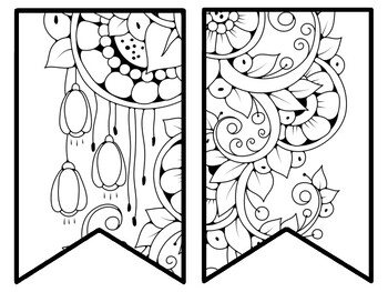 Floral Bulletin Board Decor Kit, Floral Letters, Floral Borders, Floral Banner