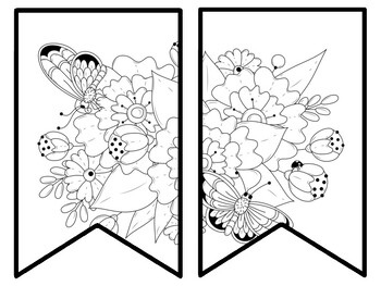 Floral Bulletin Board Decor Kit, Floral Letters, Floral Borders, Floral Banner