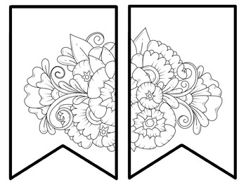 Floral Bulletin Board Decor Kit, Floral Letters, Floral Borders, Floral Banner