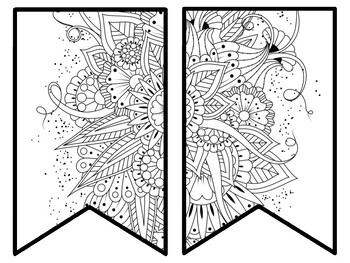 Floral Bulletin Board Decor Kit, Floral Letters, Floral Borders, Floral Banner