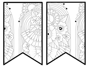 Floral Bulletin Board Decor Kit, Floral Letters, Floral Borders, Floral Banner