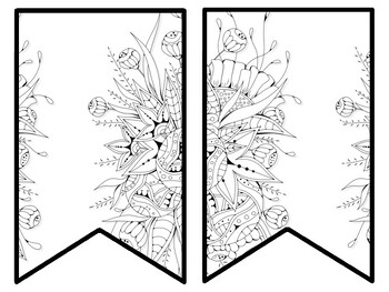 Floral Bulletin Board Decor Kit, Floral Letters, Floral Borders, Floral Banner