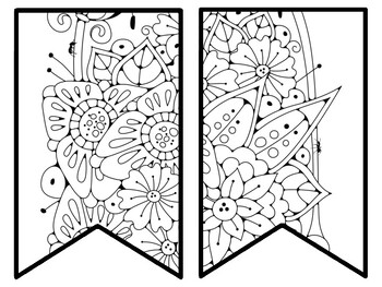 Floral Bulletin Board Decor Kit, Floral Letters, Floral Borders, Floral Banner