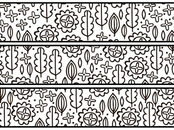 Flowers Bulletin Board Decor Kit, Flowers Letters