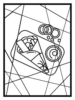 Food And Dining Activities and Decor Kit, Decor, Coloring, Craft and Writin