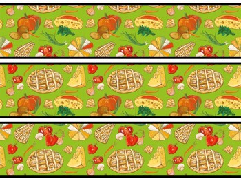 Food Bulletin Board Decor Kit, Food Letters