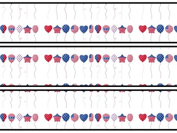 Fourth Of July Bulletin Board Decor Kit, Fourth Of July Letters