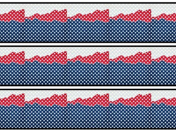 Fourth Of July Bulletin Board Decor Kit, Fourth Of July Letters