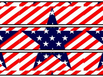 Fourth Of July Bulletin Board Decor Kit, Fourth Of July Letters