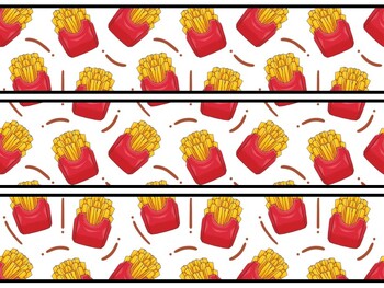 Fries Bulletin Board Decor Kit, Fries Letters
