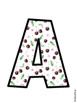 Fruits, Cherry Bulletin Board Décor Kit, Fruits, Cherry Bulletin Board Letter