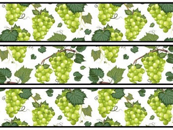 Fruits, Grapes Bulletin Board Decor Kit, Fruits, Grapes Letters