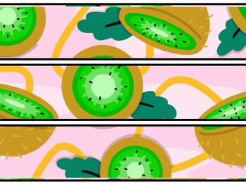 Fruits, Kiwi Bulletin Board Decor Kit, Fruits, Kiwi Letters