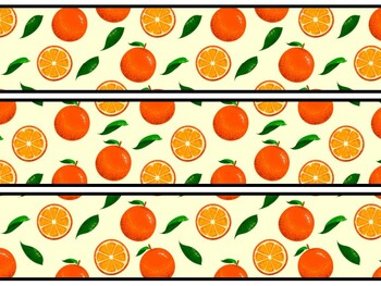 Fruits, Oranges Bulletin Board Decor Kit, Fruits, Oranges Letters